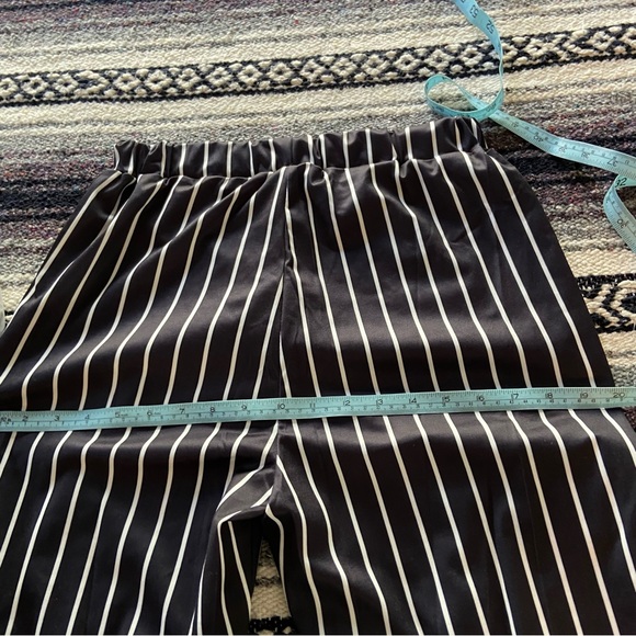 Women’s PinStriped Pants Wrap Vest Belt Suit Set M/L - Picture 8 of 14